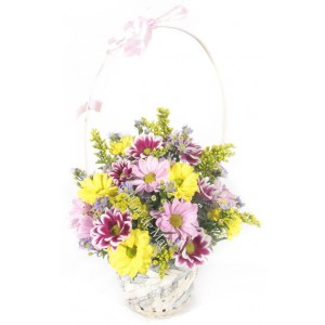 Cos din crizanteme si solidago