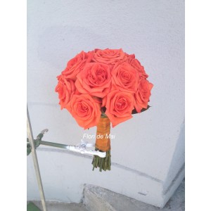 Buchet Cu Trandafir Portocaliu
