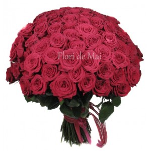 Buchet 101 trandafiri rosii
