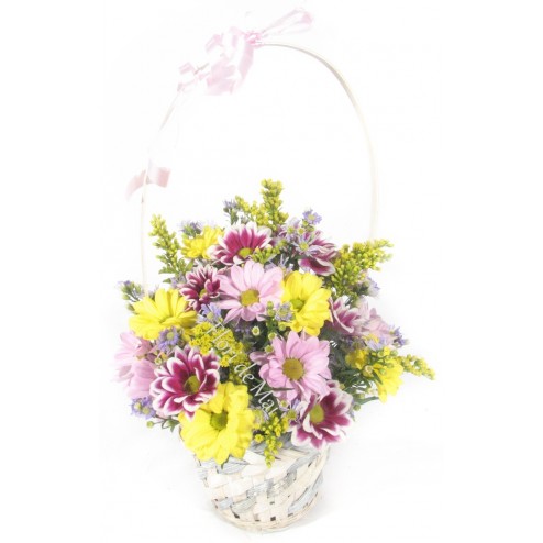 Cos din crizanteme si solidago