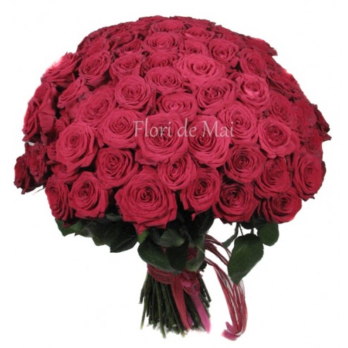 Buchet 101 trandafiri rosii