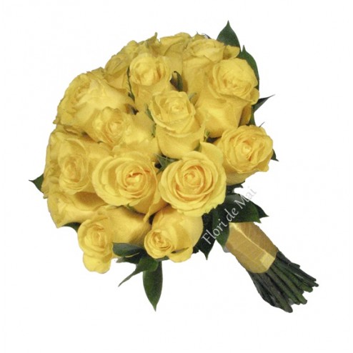 Buchet din trandafiri galbeni