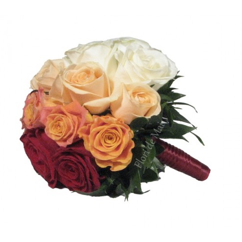 Buchet de trandafiri in degrade