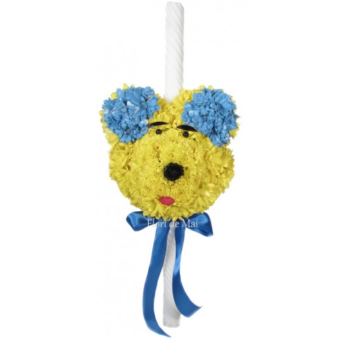 Lumanare de botez Ursulet