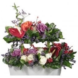 Aranjaemnt supraetajat cu anthurium