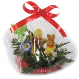 Cadou de Paste cu orhidee si limonium