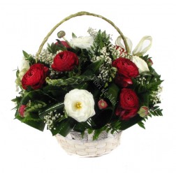 Cos cu ranunculus